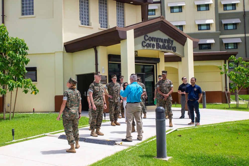 Lt. Gen. James F. Glynn of MARFORPAC visits Camp Blaz