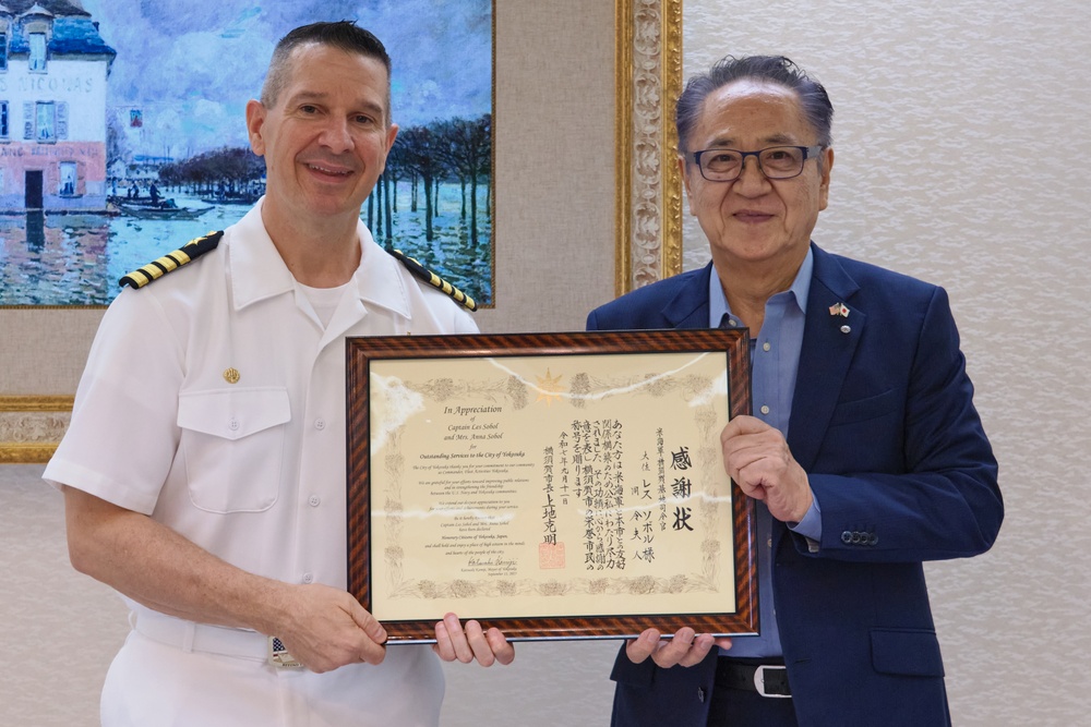 City of Yokosuka Mayor Invites CFAY for Office Call