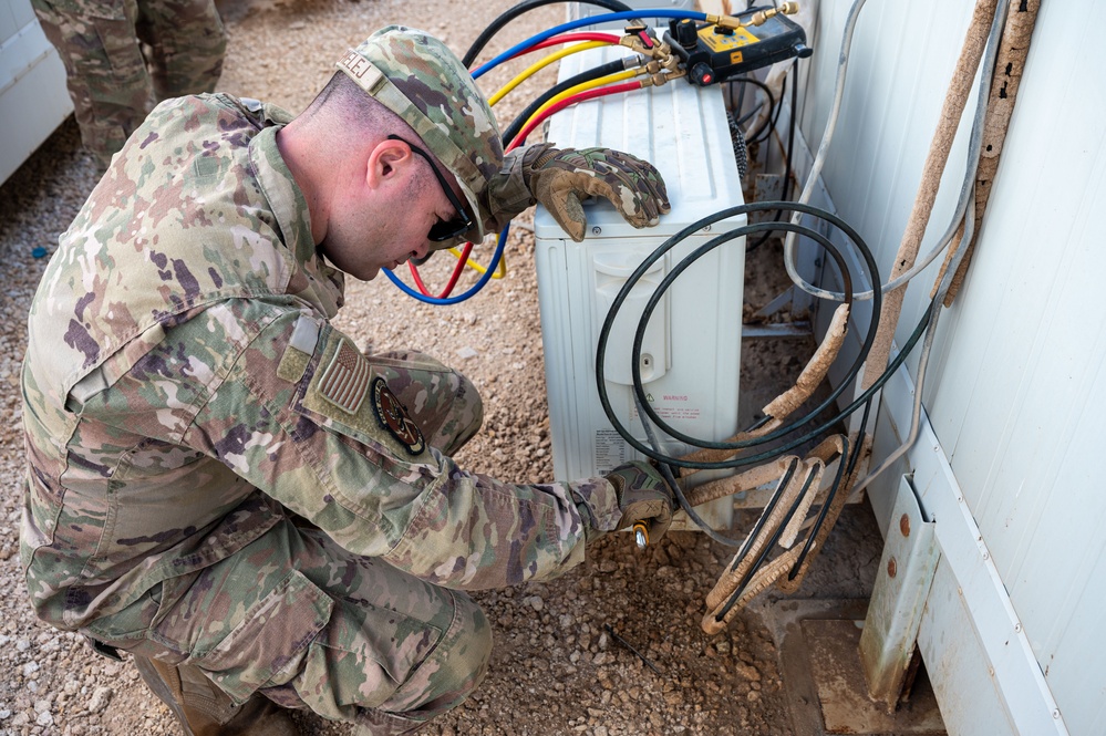 332nd Expeditionary CE Squadron HVAC/R operations