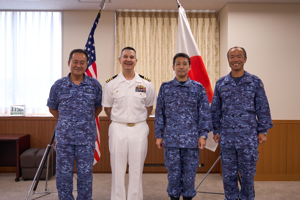 Self Defense Fleet Funakoshi Invites CFAY to Office Call