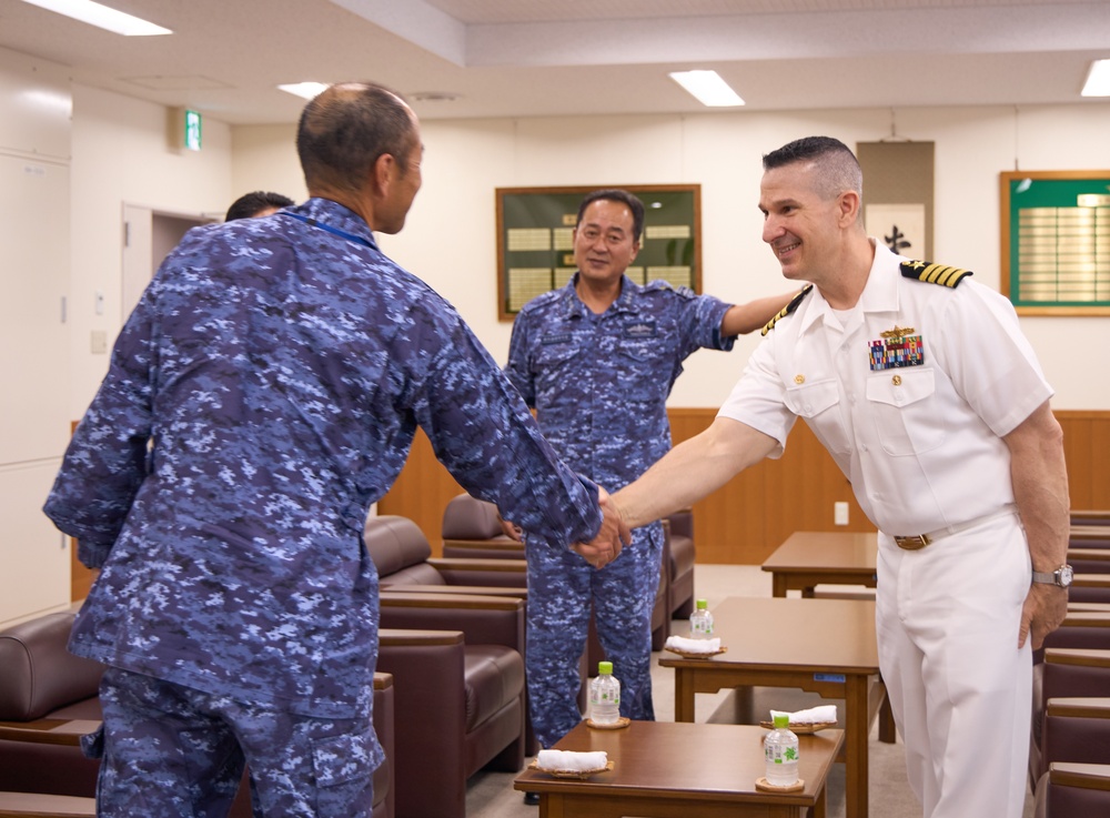 Self Defense Fleet Funakoshi Invites CFAY to Office Call