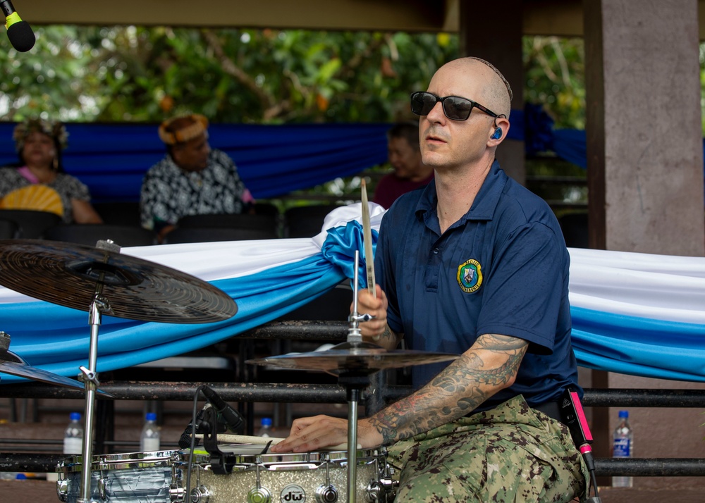 Pacific Partnership 2025 Band Performs For Locals at Pohnpei Sports Track and Field, in Pohnpei September 2025