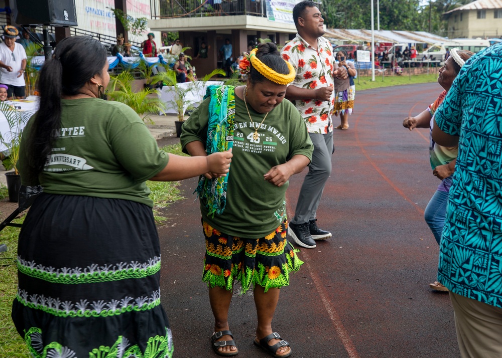 Pacific Partnership 2025 Band Performs For Locals at Pohnpei Sports Track and Field, in Pohnpei September 2025