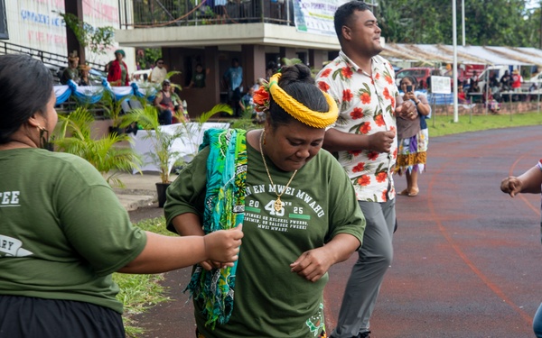 Pacific Partnership 2025 Band Performs For Locals at Pohnpei Sports Track and Field, in Pohnpei September 2025