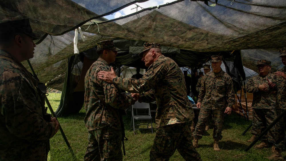 U.S. Marine commanding generals tour logistics support area during GATOREX 25.2