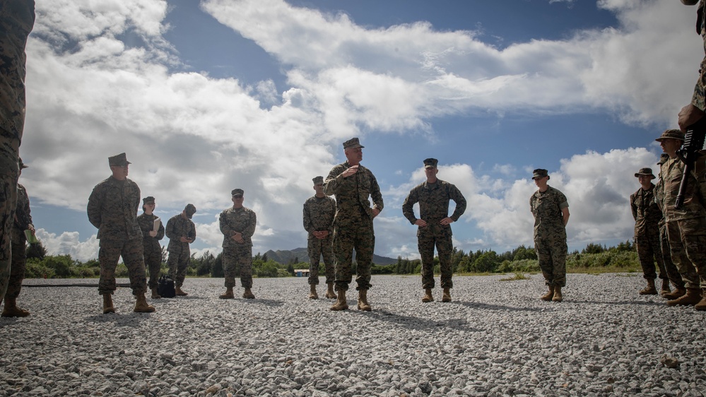 U.S. Marine commanding generals tour logistics support area during GATOREX 25.2