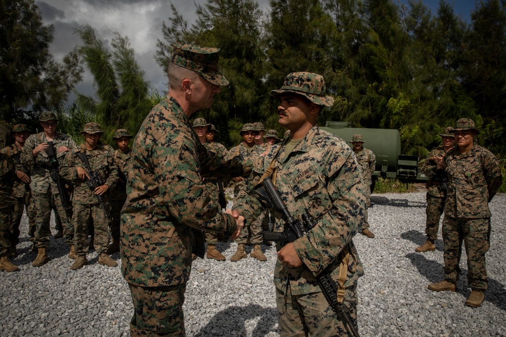 U.S. Marine commanding generals tour logistics support area during GATOREX 25.2