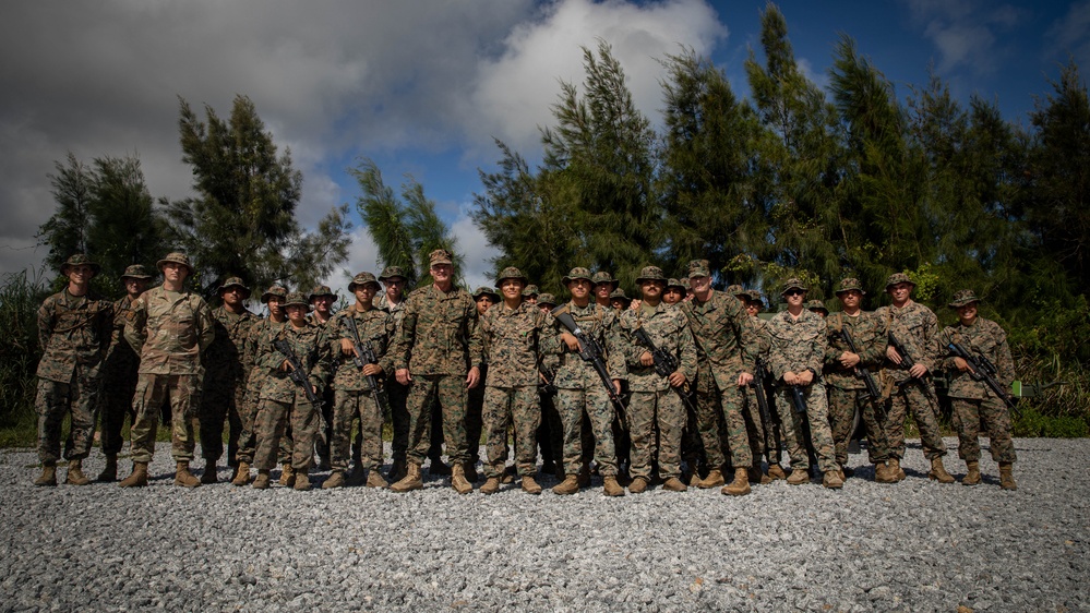 U.S. Marine commanding generals tour logistics support area during GATOREX 25.2