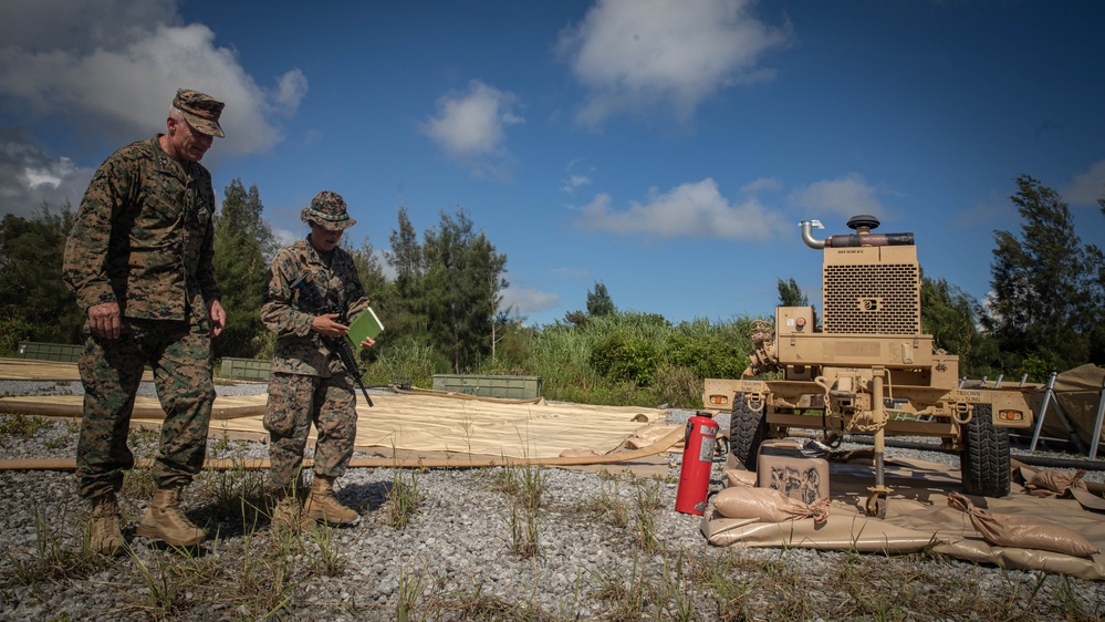 U.S. Marine commanding generals tour logistics support area during GATOREX 25.2