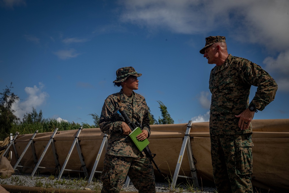 U.S. Marine commanding generals tour logistics support area during GATOREX 25.2