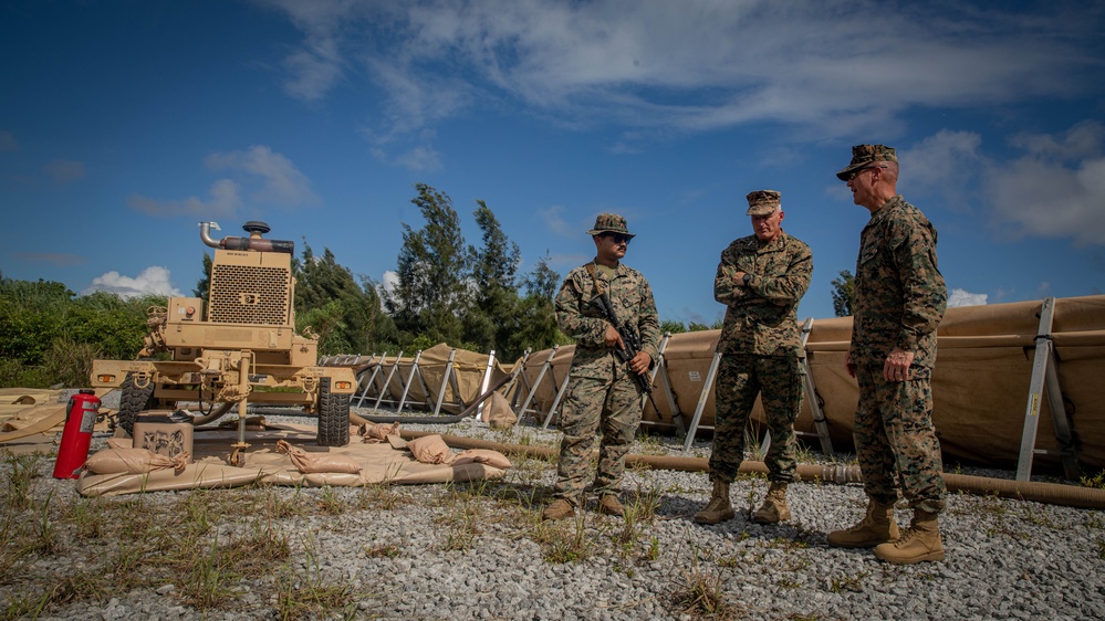U.S. Marine commanding generals tour logistics support area during GATOREX 25.2