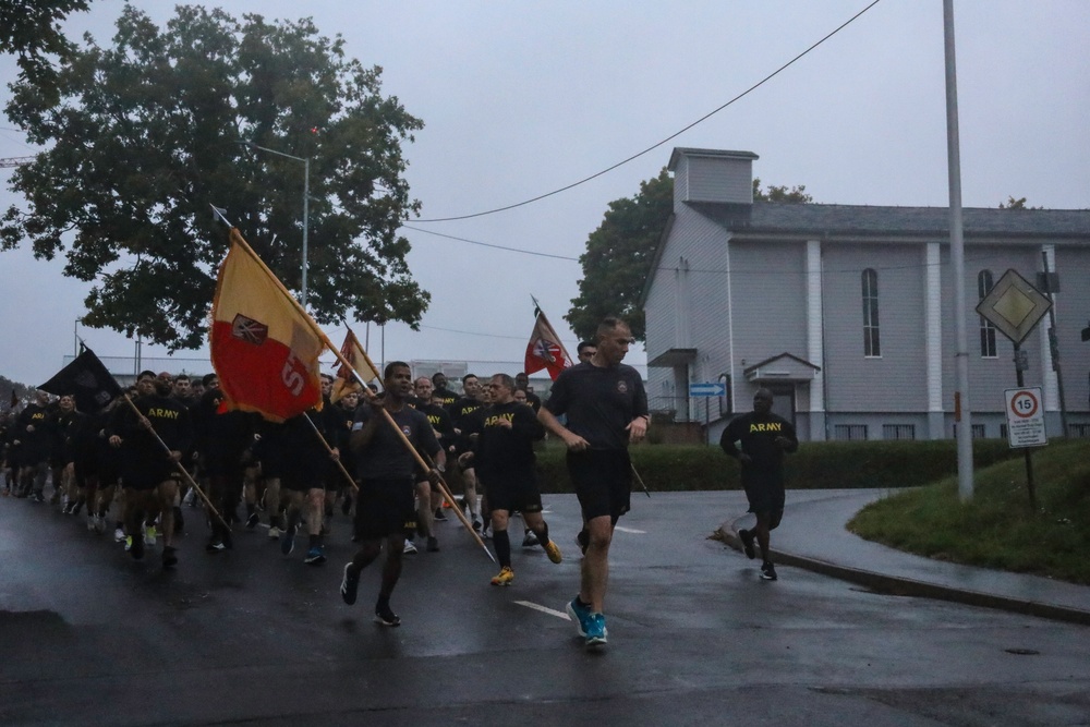 16th Sustainment Brigade Rallies Units from Across Baumholder for 9/11 Remembrance Run