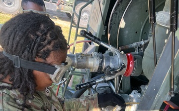 Combat Aviation and Sustainment Units Partner for Forward Refueling in Poland