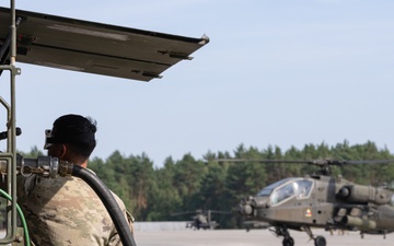 Combat Aviation and Sustainment Units Partner for Forward Refueling in Poland