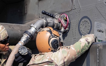 Combat Aviation and Sustainment Units Partner for Forward Refueling in Poland