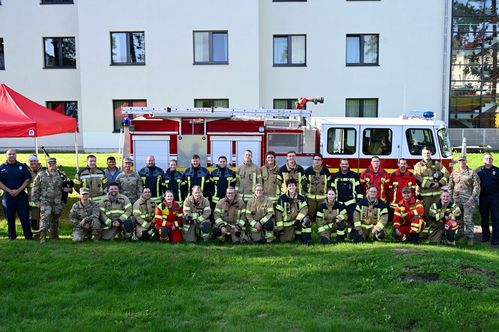 USAG Stuttgart, Host-Nation Fire Departments Honor Fallen First Responders with 9/11 Memorial Event
