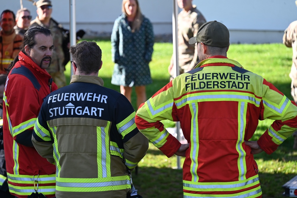 USAG Stuttgart, Host-Nation Fire Departments Honor Fallen First Responders