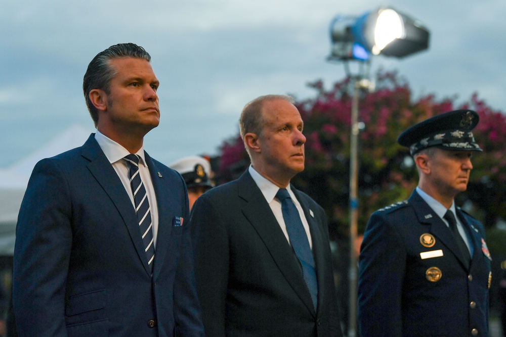 Pentagon Flag Unfurling on 24th Anniversary of 9/11