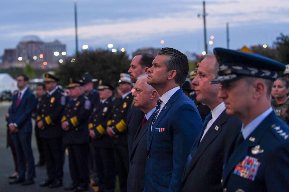 Pentagon Flag Unfurling on 24th Anniversary of 9/11