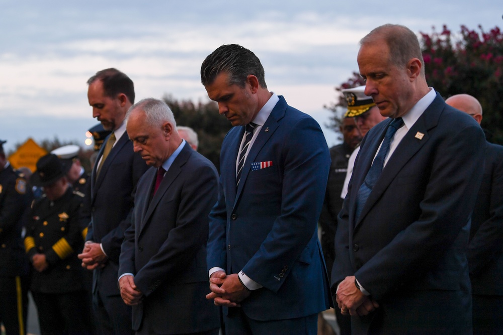 Pentagon Flag Unfurling on 24th Anniversary of 9/11