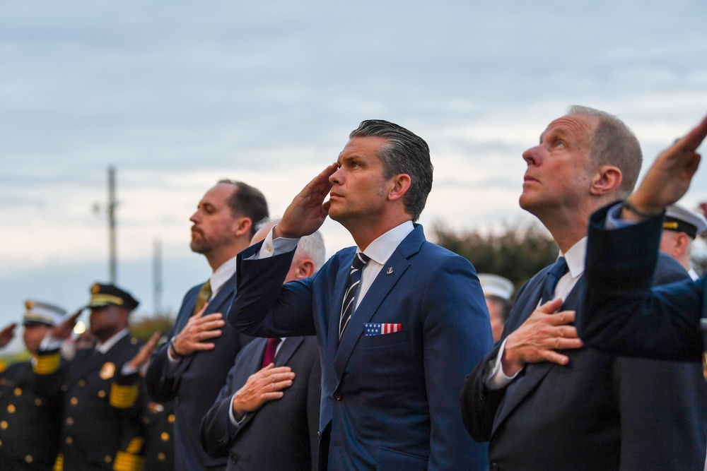 Pentagon Flag Unfurling on 24th Anniversary of 9/11