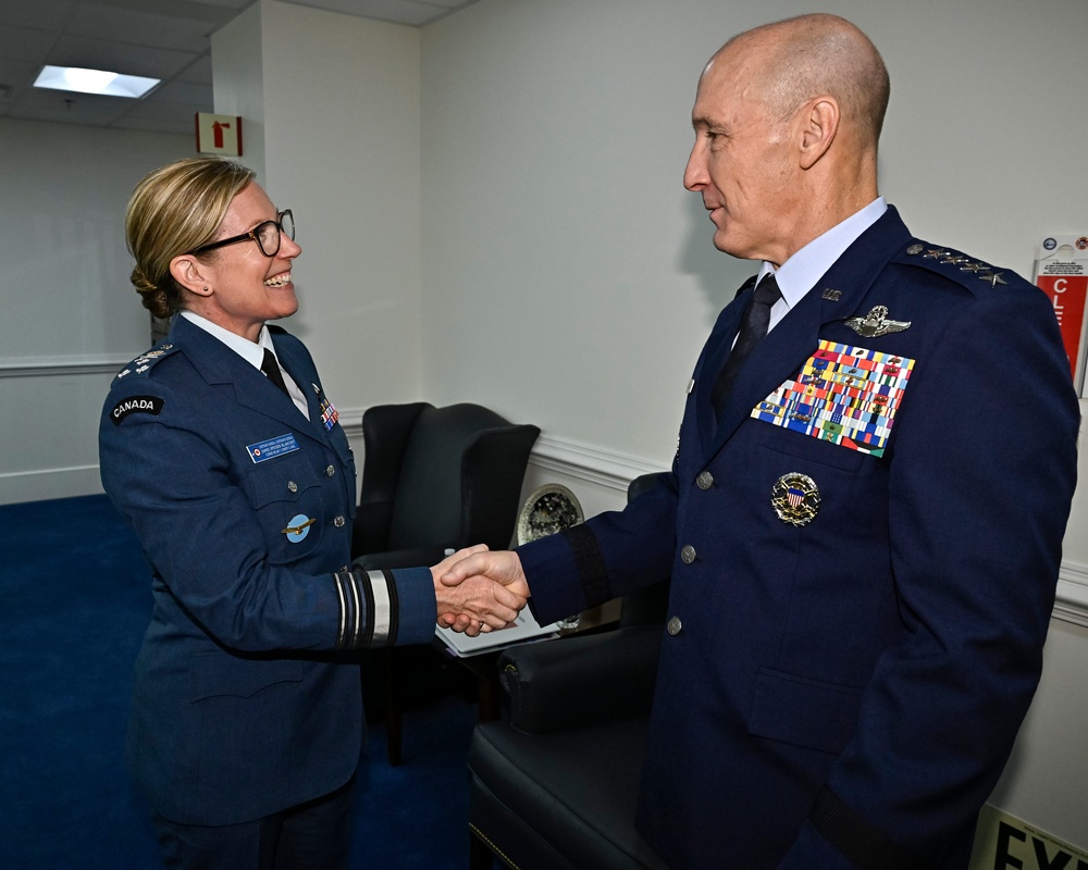 CSAF Allvin meets Canadian Lt. Gen. Speiser-Blanchet