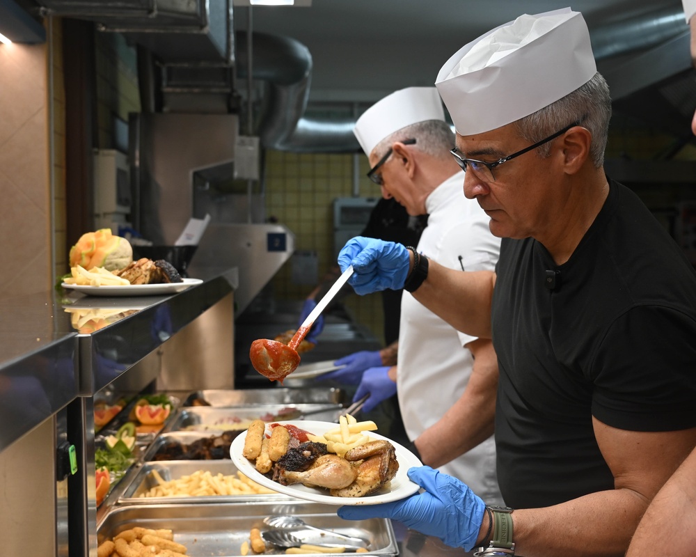 Celebrity Chef Robert Irvine visits NAS Sigonella