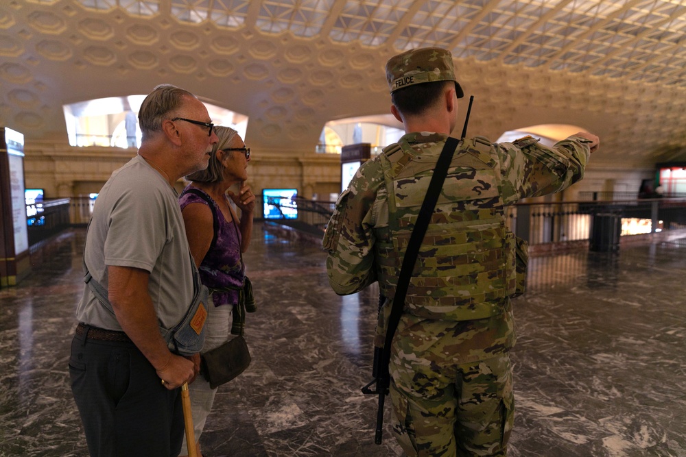 West Virginia National Guard Patrol at Union Station