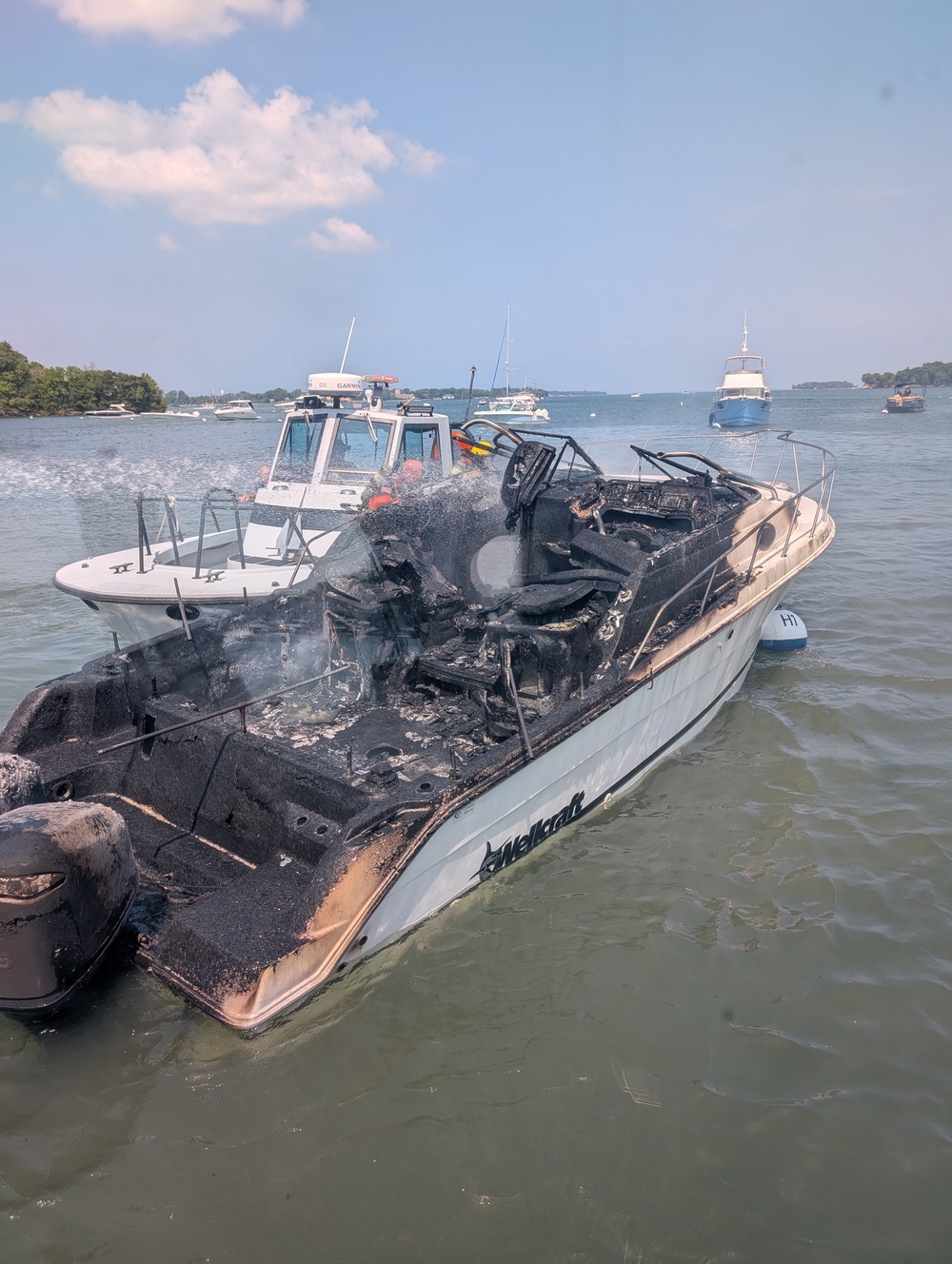 Coast Guard responds to 2 vessel fires on Lake Erie