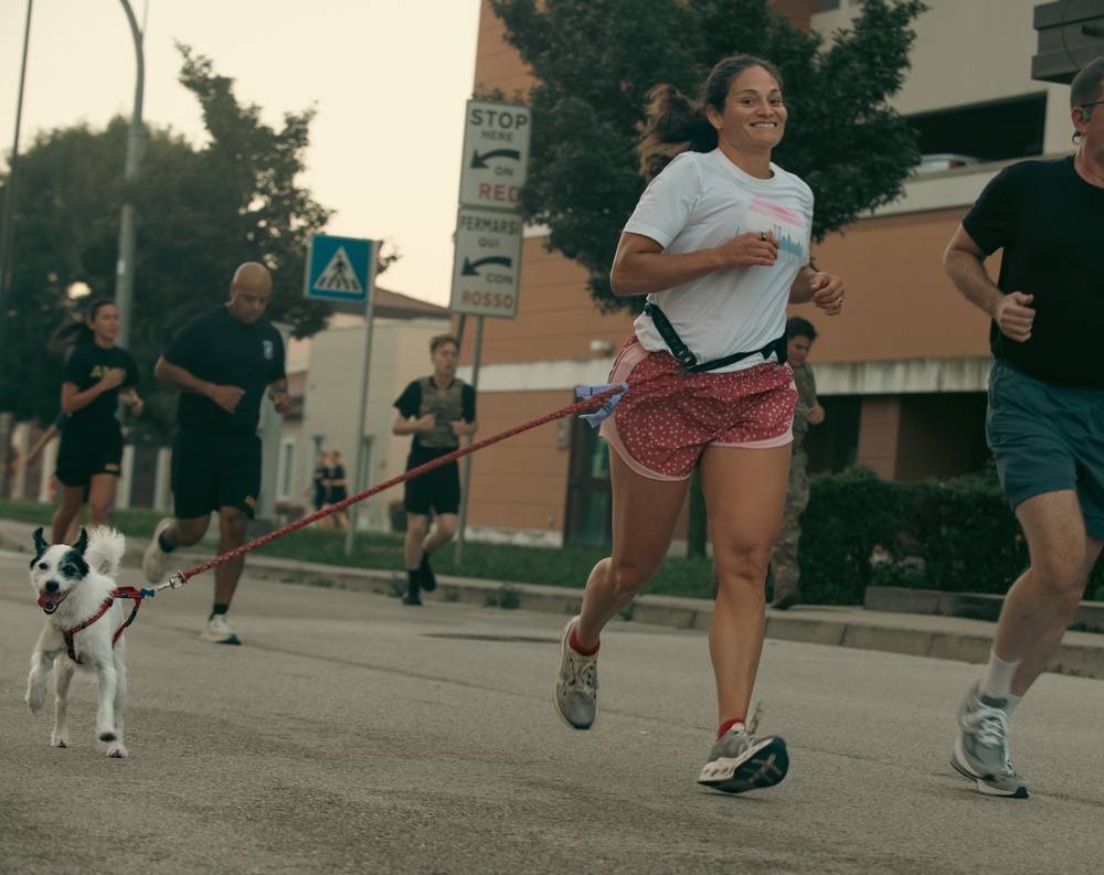 Vicenza Military Community gathers for 9/11 solidarity run