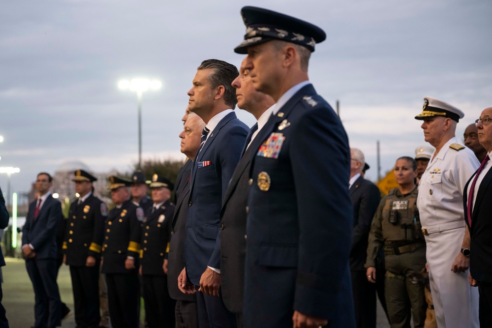 SW Attends 9/11 Flag Unfurling