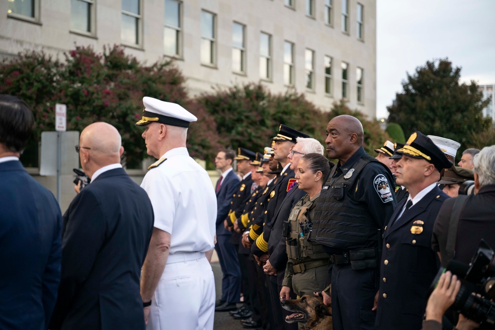 SW Attends 9/11 Flag Unfurling