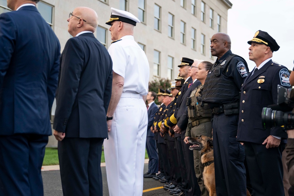 SW Attends 9/11 Flag Unfurling