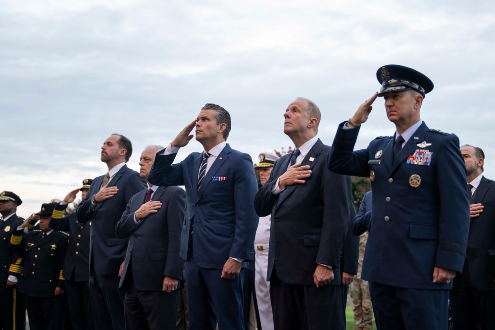 SW Attends 9/11 Flag Unfurling