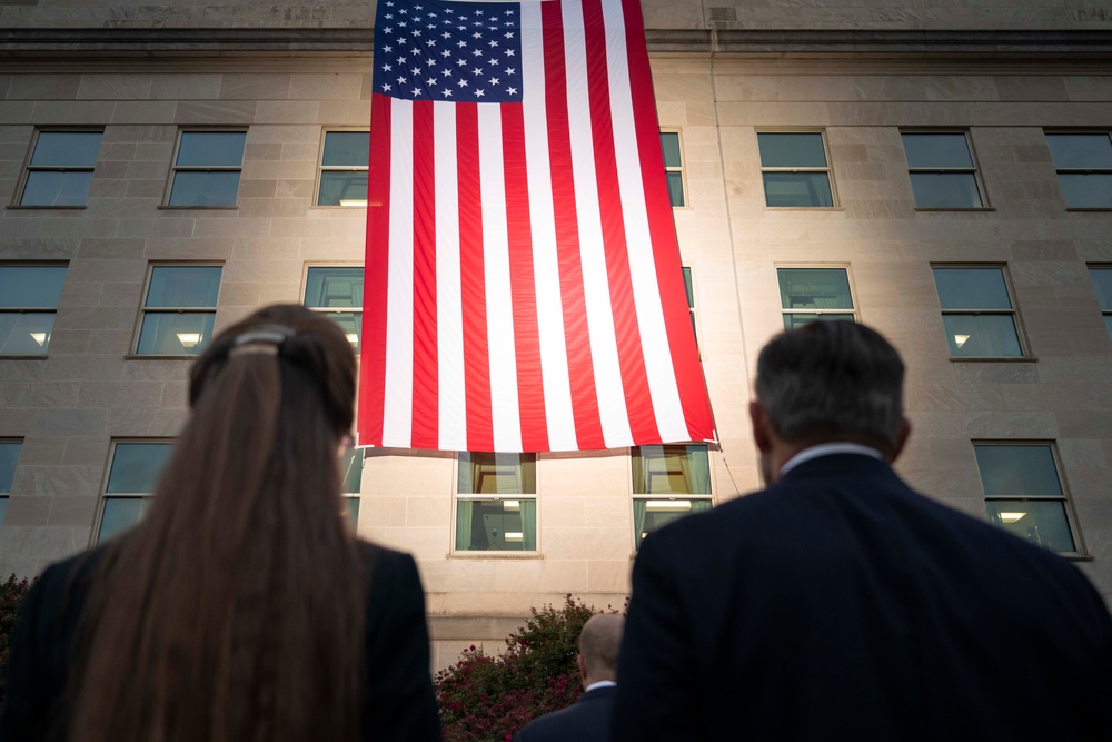 SW Attends 9/11 Flag Unfurling