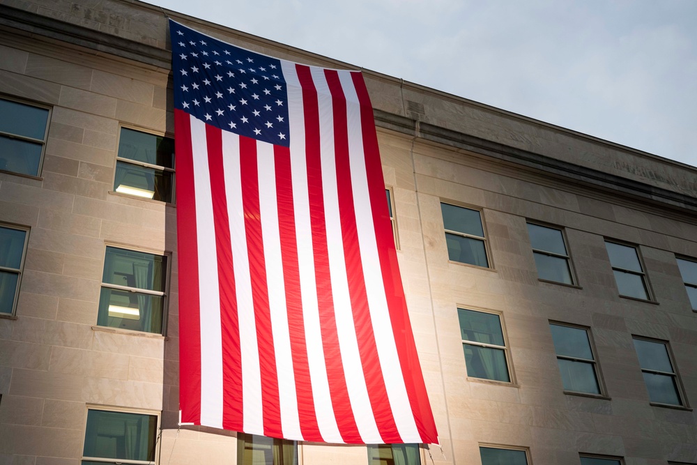 SW Attends 9/11 Flag Unfurling