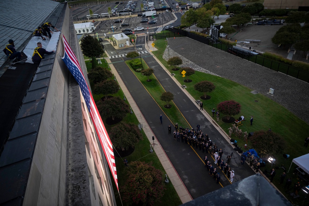 SW Attends 9/11 Flag Unfurling