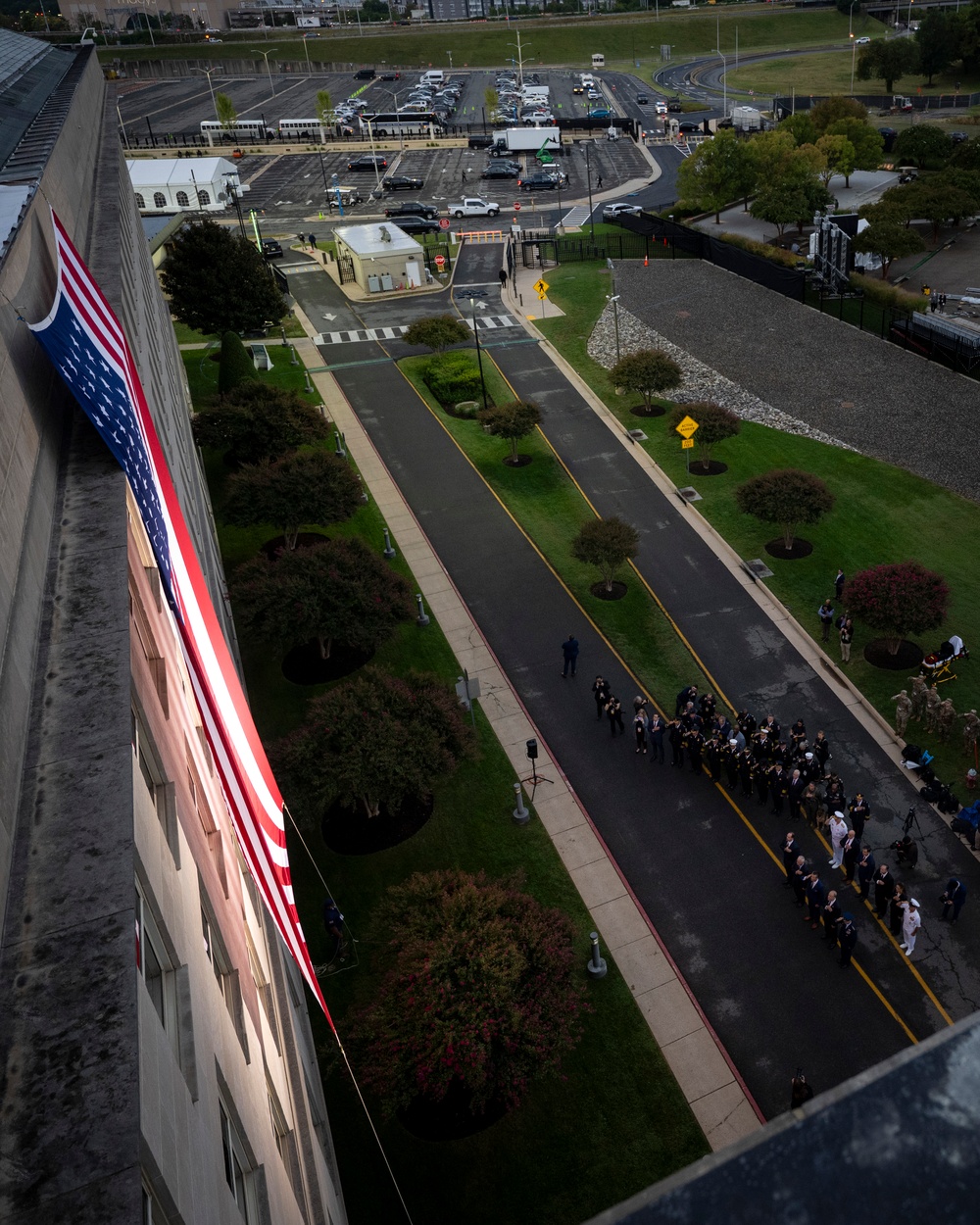 SW Attends 9/11 Flag Unfurling