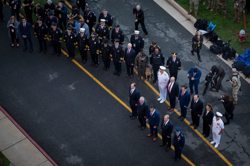 SW Attends 9/11 Flag Unfurling