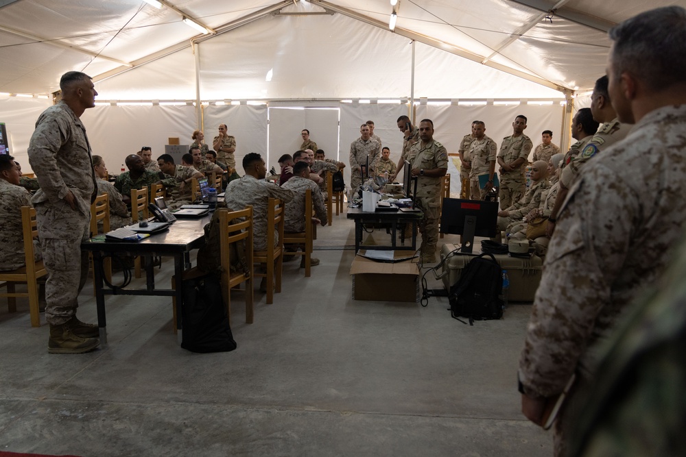 BRIGHT STAR 25's Command Post Exercise Closeout After Action Review