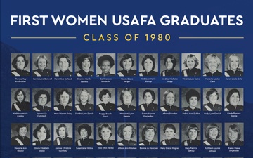 U.S. Air Force Academy First Women USAFA Graduates, Class of 1980, Poster
