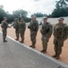 U.S. Soldiers with the 4th Battalion, 118th Infantry Regiment, South Carolina National Guard, attended the promotion of Sgt. William Aiken to Staff Sergeant at the Jefferson Memorial