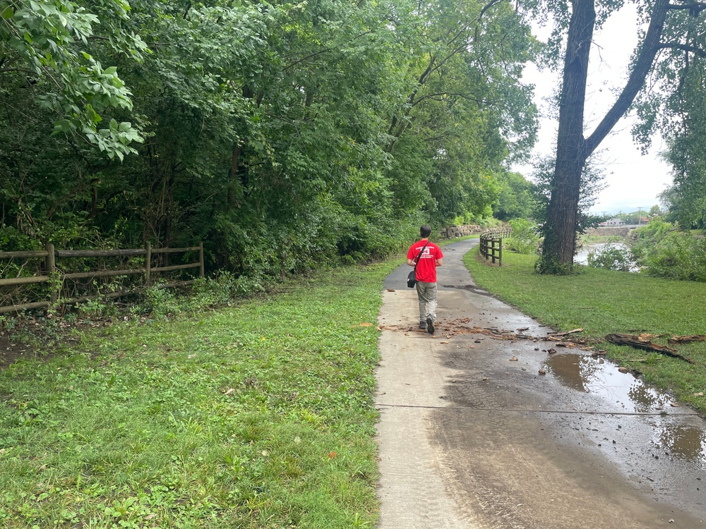 ‘Like a detective looking for evidence in a crime scene’: How collecting high-water marks helps flood risk reduction efforts