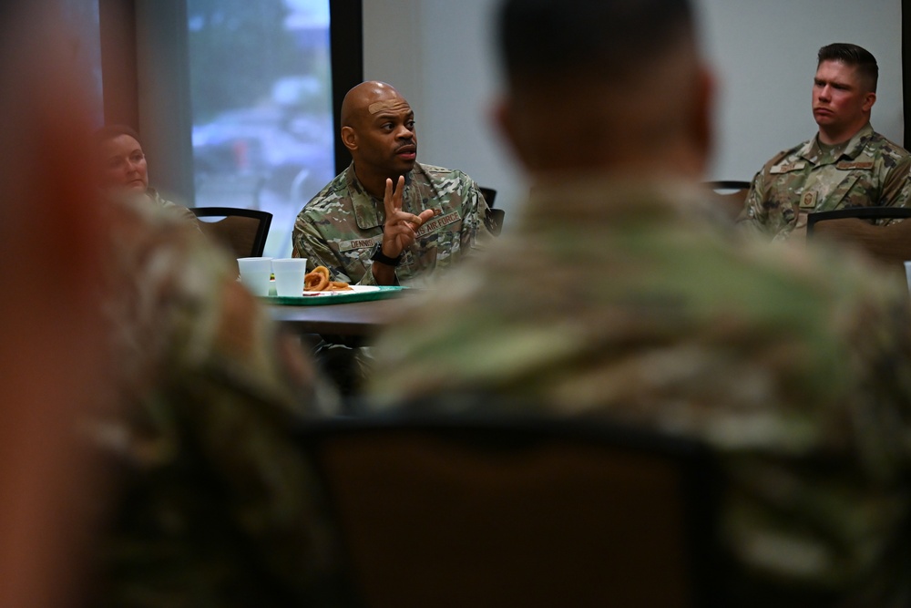 Maj. Gen. Fast, Chief Dennis visit Westover