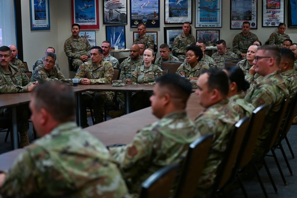 Maj. Gen. Fast, Chief Dennis visit Westover