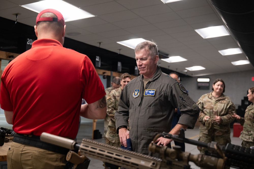 Maj. Gen. Fast, Chief Dennis visit Westover