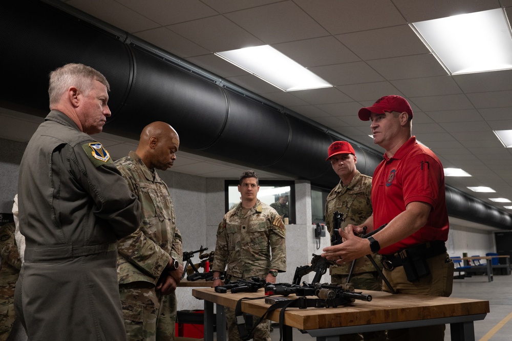 Maj. Gen. Fast, Chief Dennis visit Westover