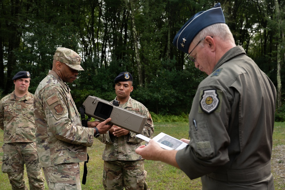 Maj. Gen. Fast, Chief Dennis visit Westover