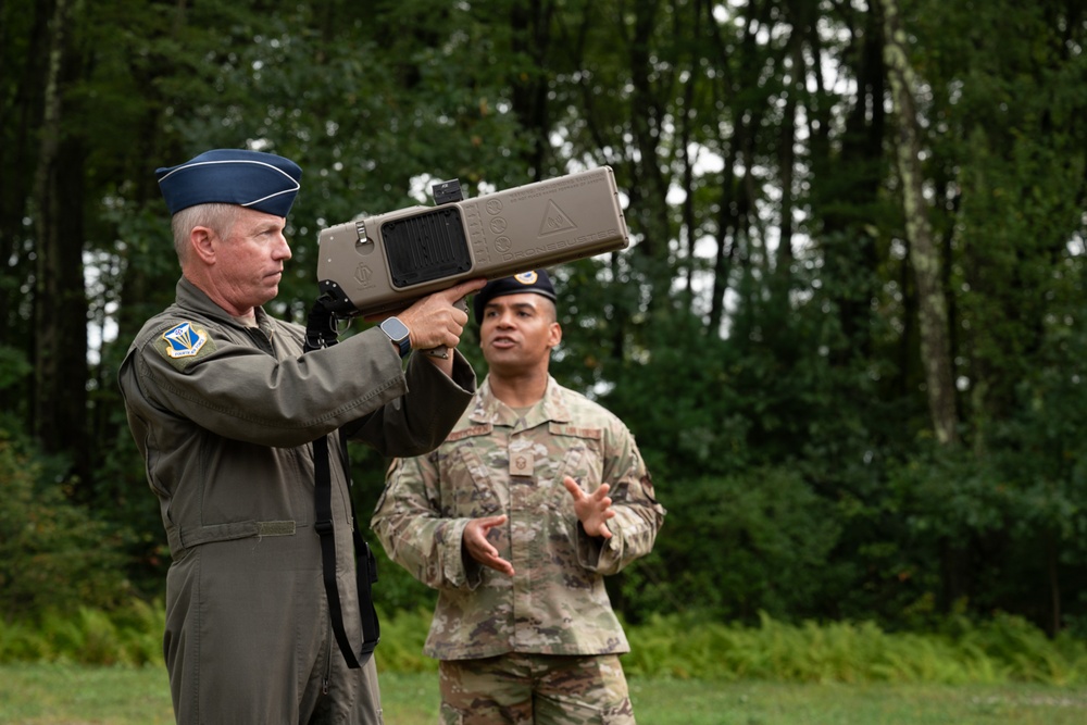 Maj. Gen. Fast, Chief Dennis visit Westover