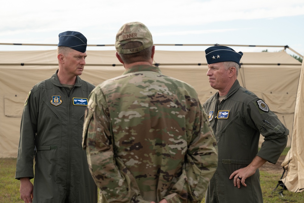 Maj. Gen. Fast, Chief Dennis visit Westover